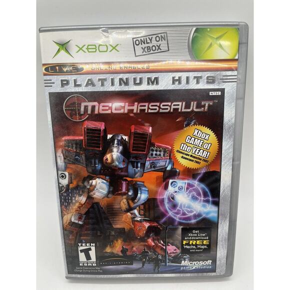 Mech Assault Microsoft Xbox 2002 Platinum Hits Tested Working - Complete - Picture 2 of 9